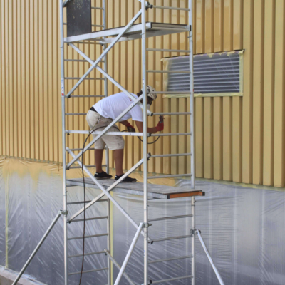 Malowanie elewacji i dachy hali