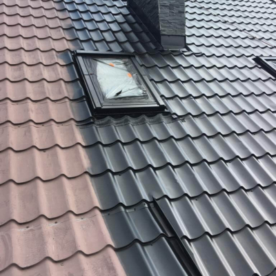 Malowanie blachodachówki powlekanej