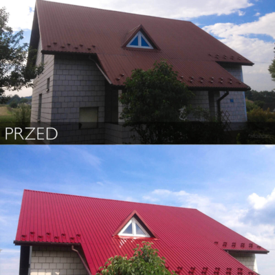 Metamorfoza dachu - malowanie