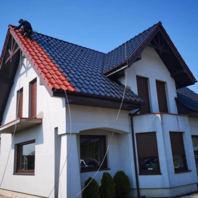 Malowanie dachówki ceramicznej glazurowanej
