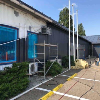 Malowanie dachu i elewacji hali