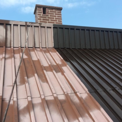 Metamorfoza pomalowanego dachu blaszanego