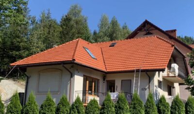 Impregnacja dachu widziana z dołu