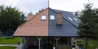 Metamorfoza pomalowania dachówek