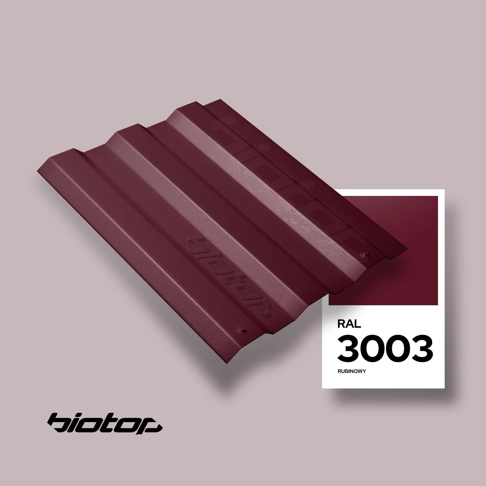 Blacha na dach w kolorze RAL 3003 - wizualizator koloru dachu i elewacji