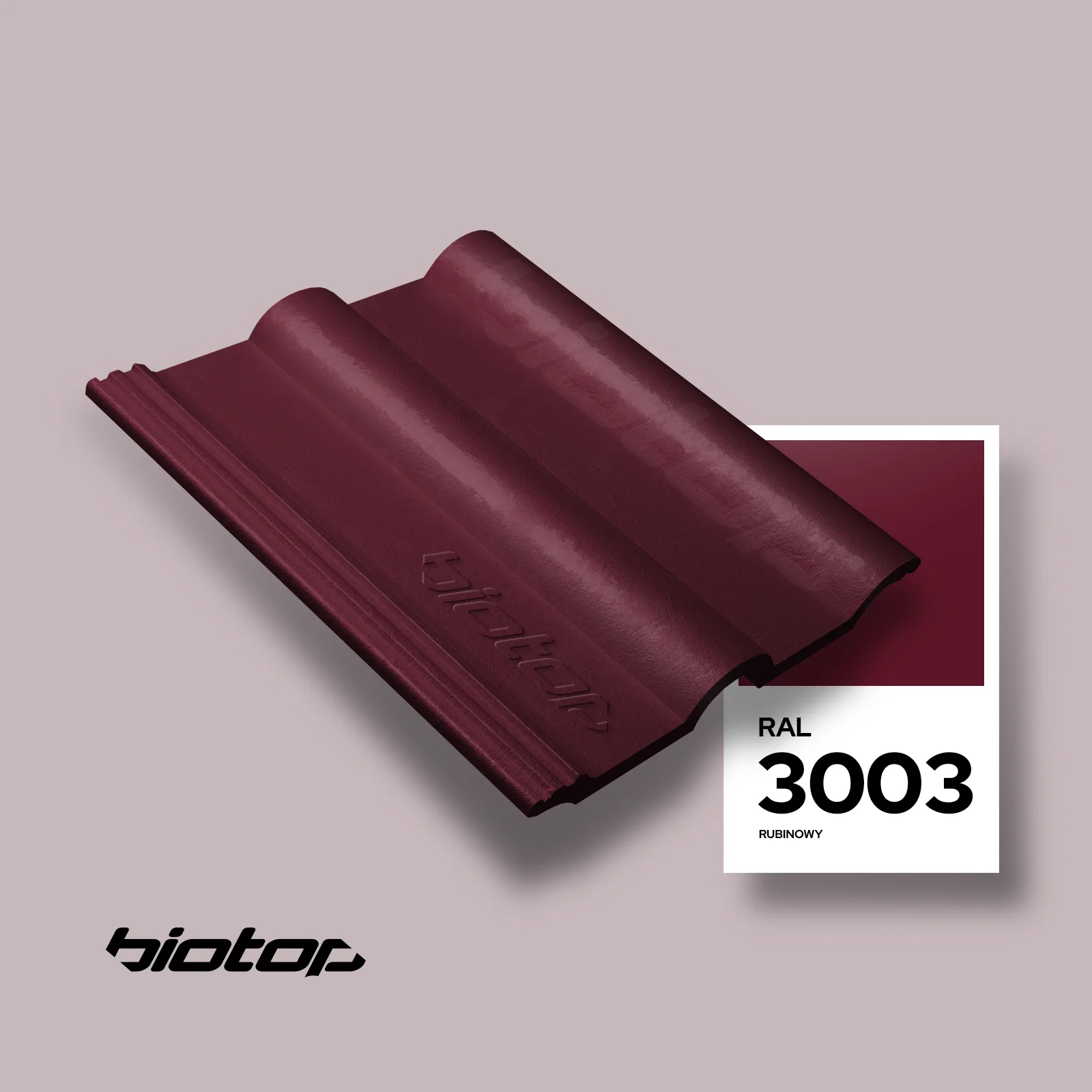 Dachówka w kolorze RAL 3003 - wizualizator koloru dachu i elewacji