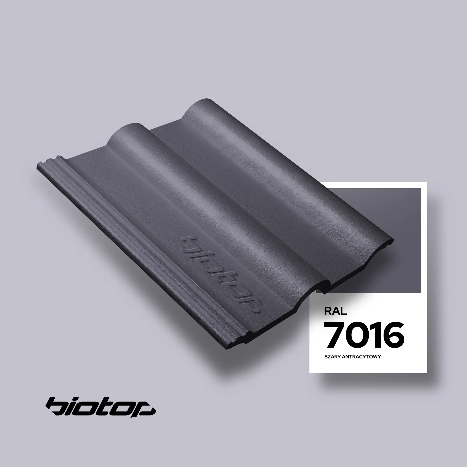 Dachówka w kolorze RAL 7016 - wizualizator koloru dachu i elewacji