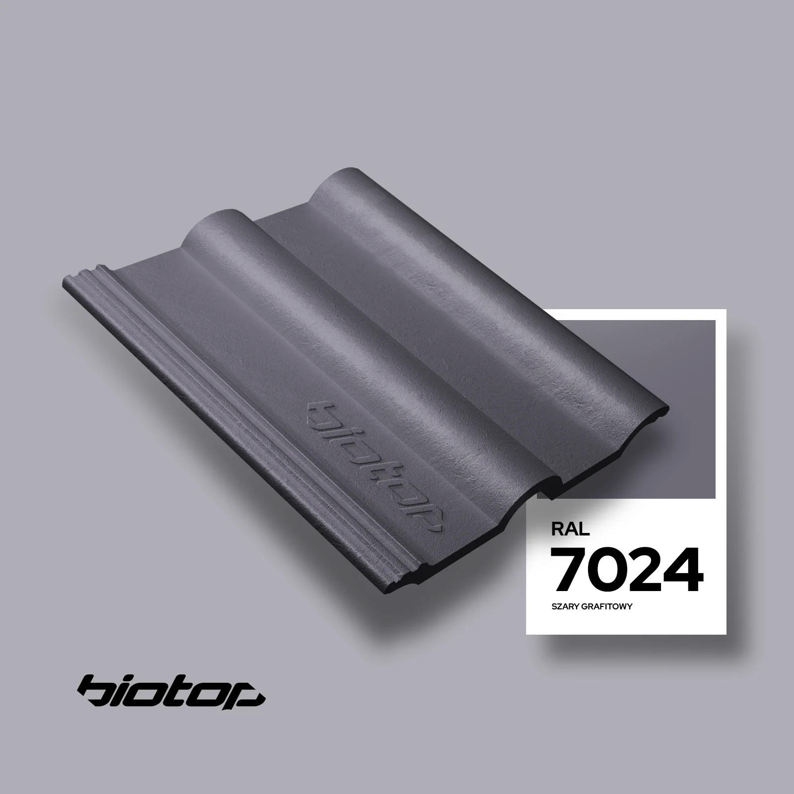 Dachówka w kolorze RAL 7024 - wizualizator koloru dachu i elewacji