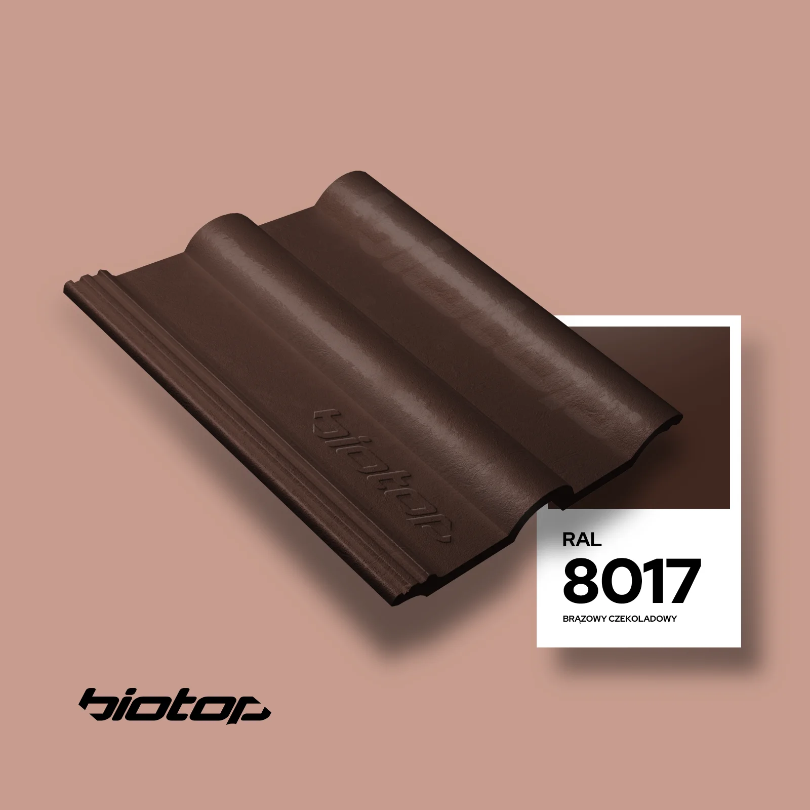 Dachówka w kolorze RAL 8017 - wizualizator koloru dachu i elewacji