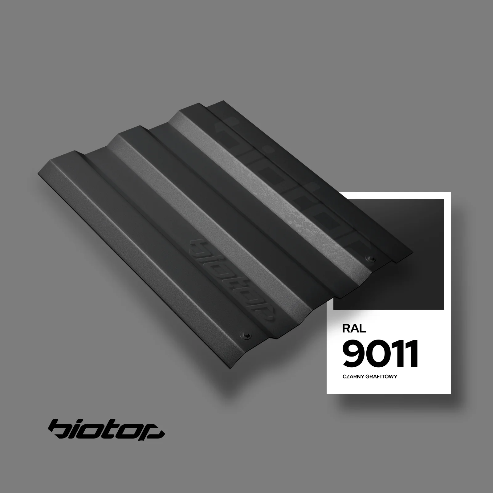 Blacha na dach w kolorze RAL 9011 - wizualizator koloru dachu i elewacji