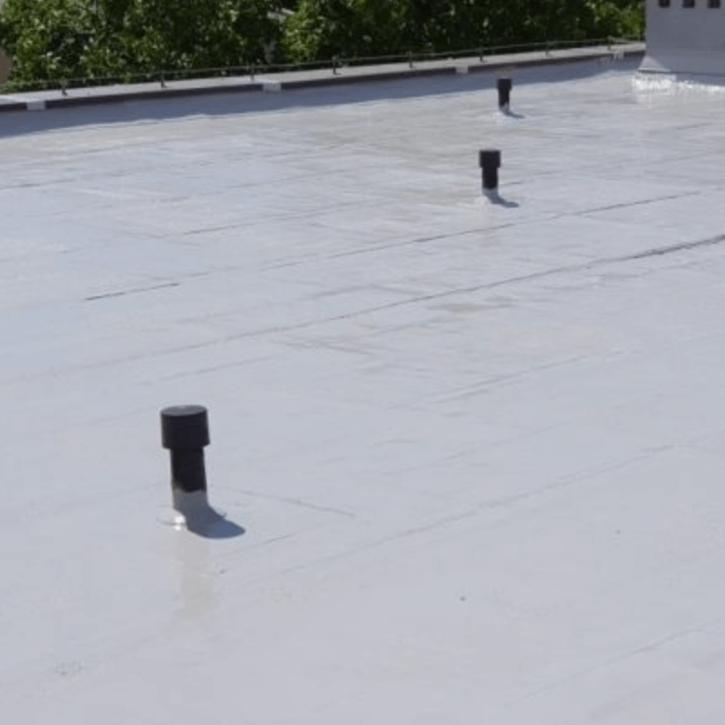 Dach płaski ze specjalną powłoką